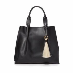 Oliveve Maggie Leather Tassel Tote